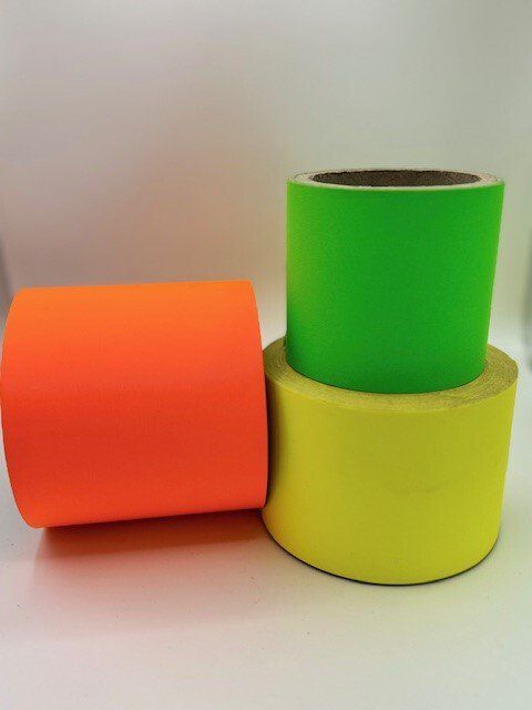 4 Per Sheet, 5 Sheets (20 Fluorescent RED Labels). Label Planet - View #8